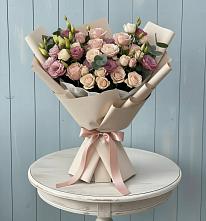 Букет цветов из:  Розы и Лизиантусы #REPLACE_PRED# Бегуницы