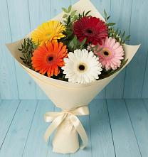 Букет цветов из:  Герберы #REPLACE_PRED# Бегуницы