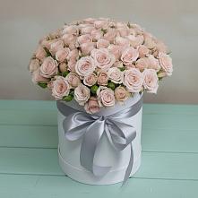 Цветочная композиция из Розы в шляпной коробке в Бегуницы