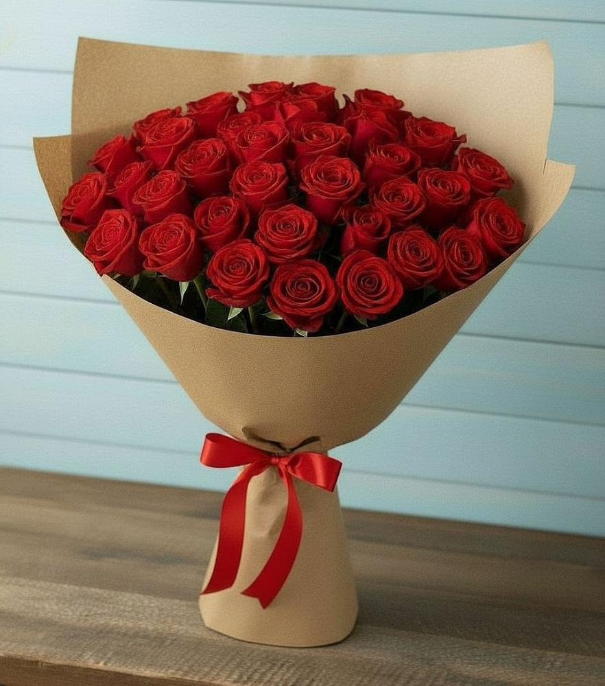 Букет Красные розы Милано в Бегуницы