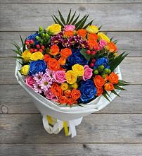 Букет цветов из:  Розы и Хризантемы в Бегуницы