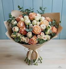 Букет цветов из:  Альстромерии и Розы #REPLACE_PRED# Бегуницы