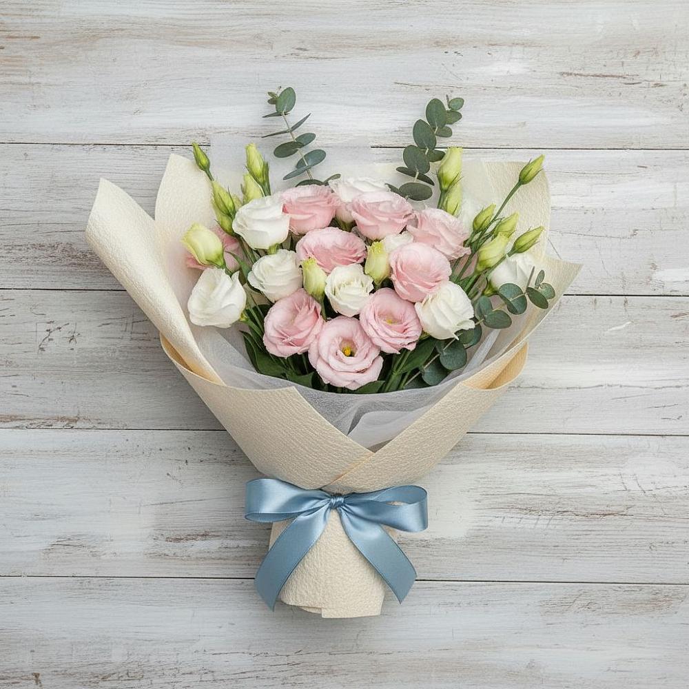 Букет цветов из: Лизиантусы в Бегуницы